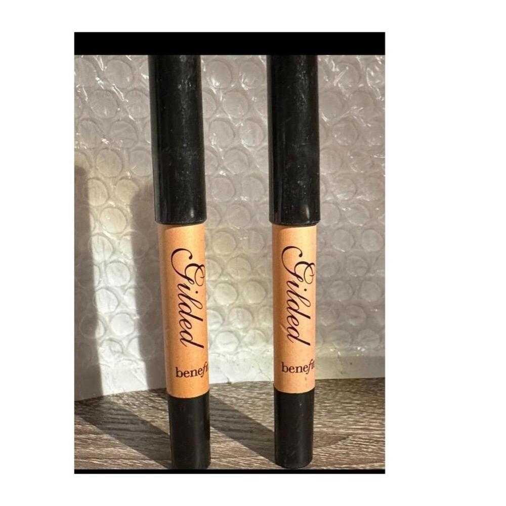 Benefit Gilded Tangerine Gold Highlighter Pencil Set of 2 Face Eye Brightener